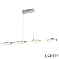LED Полилей FOUR 21.6W 3000K 1512lm 220x155x200 хром Lightex