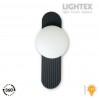 LED аплик KALMEA 8W 3000K 220V 900lm 170x90xh400mm черен Lightex