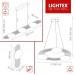LED полилей KALMEA 22W 3000K 220V 2000lm 1000x165mm каки Lightex