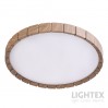 LED плафон GORDON max.54W 3000K-4000K-6500K 3240lm 220V димируем с дистанционно Ø385 mm тъмно дърво Lightex