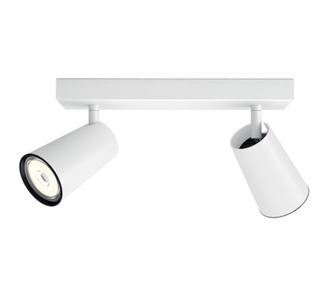 Philips Спот PAISLEY 2xGU10 max 2x5.5W бял