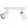 Philips Спот PAISLEY 2xGU10 max 2x5.5W бял
