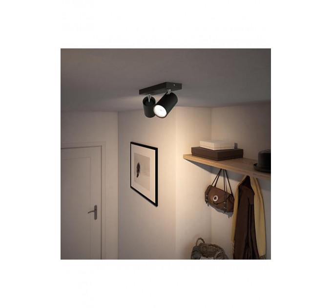 Philips Спот KOSIPO 2хGU10 max 5.5W черен