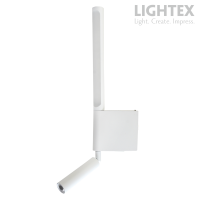 LED аплик с чупещо рамо UBIS 9W+3W 4000K 220V 990lm бял с ключ Lightex