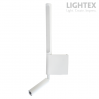 LED аплик с чупещо рамо UBIS 9W+3W 4000K 220V 990lm бял с ключ Lightex