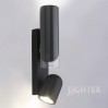LED Аплик ATLANTA 2x5W 4000K 220V 750lm черен Lightex