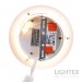 LED аплик LUNULA 8W 3000K 220V 450lm Ø180x36 mm сив мрамор Lightex
