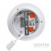 LED аплик LUNULA 8W 3000K 220V 450lm Ø180x36 mm сив мрамор Lightex