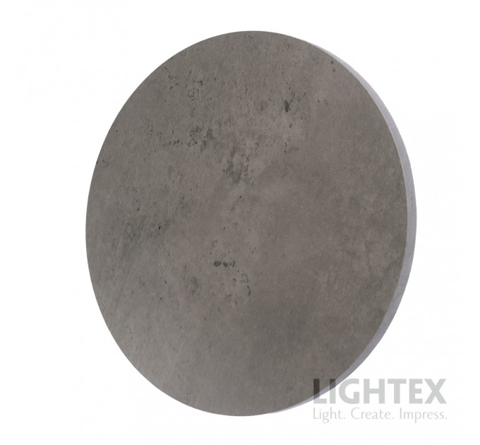 LED аплик LUNULA 8W 3000K 220V 450lm Ø180x36 mm сив мрамор Lightex
