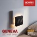 LED аплик GENEVA 8W 3000K 220V 500lm 160x190xH50mm бяло+черно Lightex