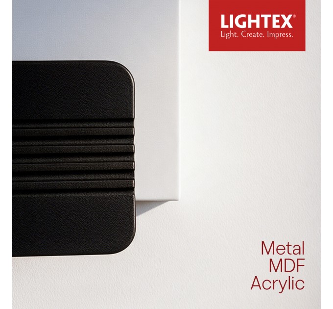 LED аплик GENEVA 8W 3000K 220V 500lm 160x190xH50mm бяло+черно Lightex