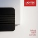 LED аплик GENEVA 8W 3000K 220V 500lm 160x190xH50mm бяло+черно Lightex