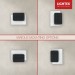 LED аплик GENEVA 8W 3000K 220V 500lm 160x190xH50mm бяло+черно Lightex
