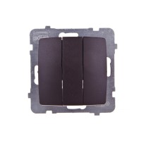 Ospel КАРО Ключ троен модул шоколад  LP-13S/m/40