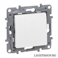 Niloe Mеханизъм ключ единичен сх1 10A бял 764500 Legrand