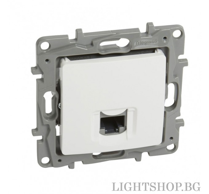 Niloe Mеханизъм компютърна розетка RG45 Cat.5 бял  764571  Legrand