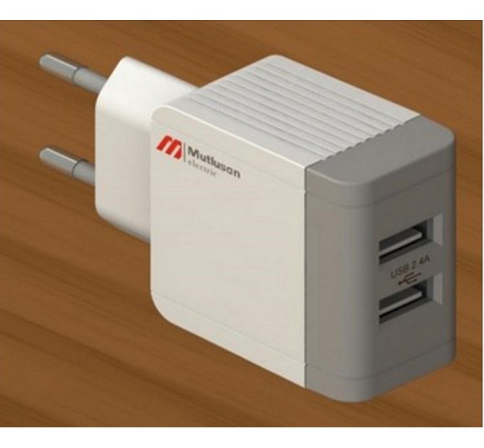 Адаптор 2xUSB 2.4A Mutlusan
