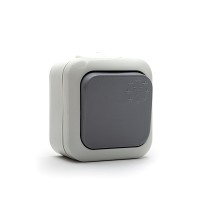 Ключ схема 6 10А IP44 открит монтаж EURO 911596/6 сив Ключ схема 6 10А IP44 открит монтаж EURO 911596/6 сив