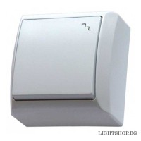 Ospel БИС ключ девиаторен сх6 открит монтаж бял LN-3B/00