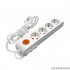 Ri-tech Разклонител 4 гнезда 3m кабел 3X1.5mm с ключ и детска защита Mutlusan