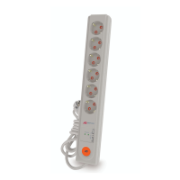 Ri-tech Разклонител 6 гнезда 1.5m кабел 3X1.5mm с 2xUSB, ключ, детска защита и защита от пренапрежение Mutlusan