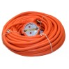 Удължител с кабел 3х1.5mm 15 m max.3500W IP20 250V с щепсел и контакт оранжев Lightex