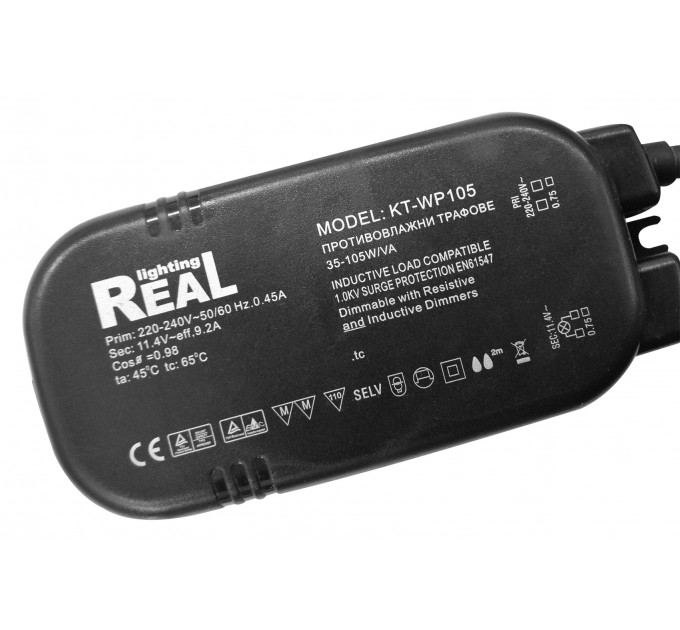 Трансформатор противовлажен 105W IP68 RL TR3105 IP Real