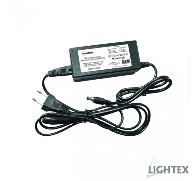 Трансформатор LED  12V 60W 5A Plastic  IP44