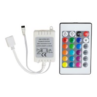 Инфрачервен контролер с дистанционно управление за RGB лента 24 бутона DC 12-24V/ 144W-288W Lightex