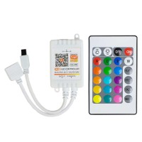 WiFi контролер с дистанционно управление за RGBW лента 24 бутона DC 5V-12V-24V/ 30W-72W-144W Lightex
