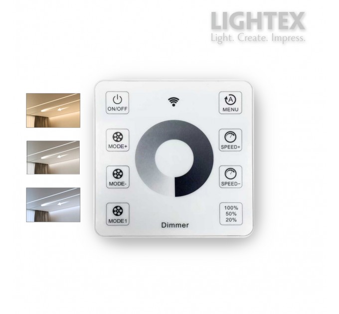 Радиочестотен Touch контролер за дигитална LED лента  DC 12V-24V Lightex