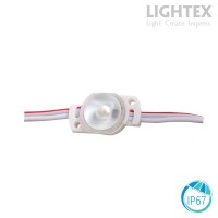 LED модул 1Led DC12V SMD2835 0.5W 165D 6000K 50lm IP67 - 20бр/пакет Lightex LED модул 1Led DC12V SMD2835 0.5W 165D 6000K 50lm IP67 - 20бр/пакет Lightex