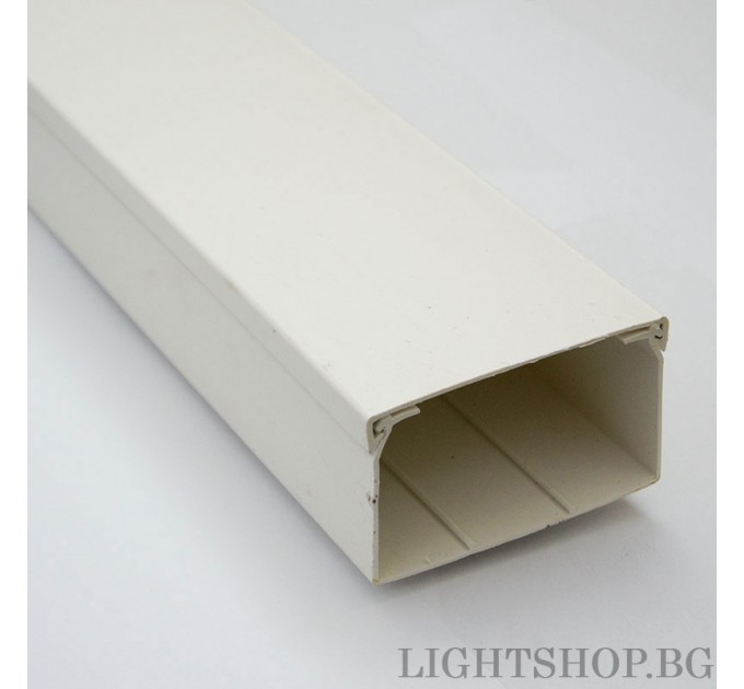 Кабелен  Канал 100x60 бял 2 метра Lightex