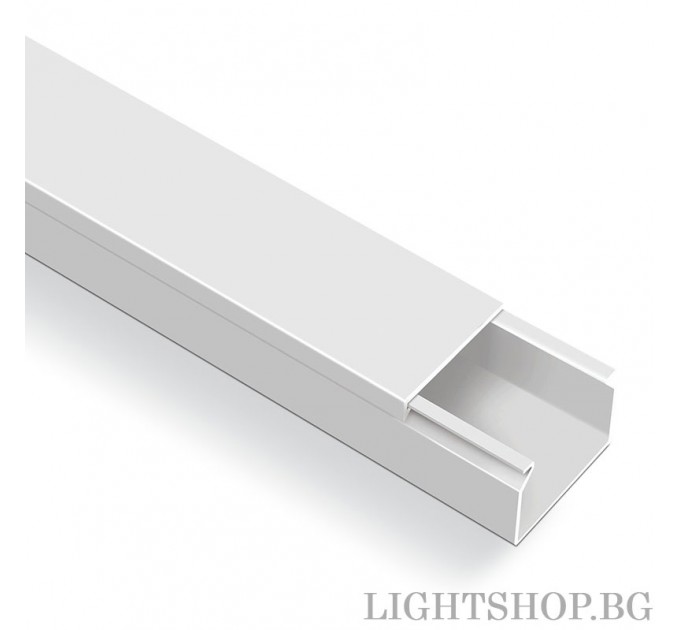 Кабелен  Канал 80x60 бял 2 метра Lightex