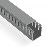 Кабелен  Канал 40x40 сив перфориран 2 метра Lightex