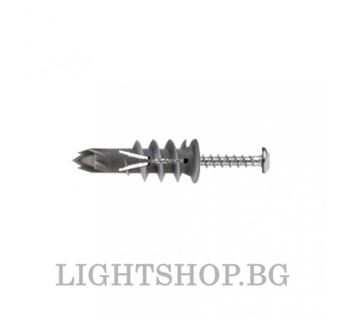 Elematic Дюбел за гипсокартон пластмаса T-clik 4.5x45 566301 - 100 бр