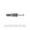 Elematic Дюбел за гипсокартон пластмаса T-clik 4.5x45 566301 - 100 бр