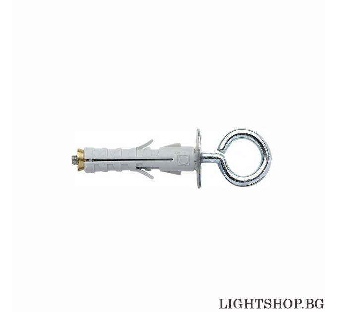 Elematic Дюбел плюс винт с O-кука ENP/OC 12x45 565437 - 4бр. блистер