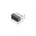 Клема разклонителна 8х0,75-2,5мм 24A за твърд проводник т.сива 773-108 WAGO