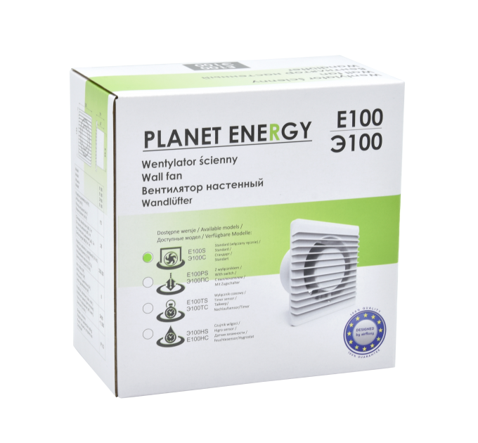 Вентилатор за баня Planet Energy Ø125 S бял 01-095 airRoxy