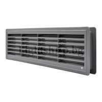 Вентилационна решетка за врата за 115х430 сива 02-126 airRoxy