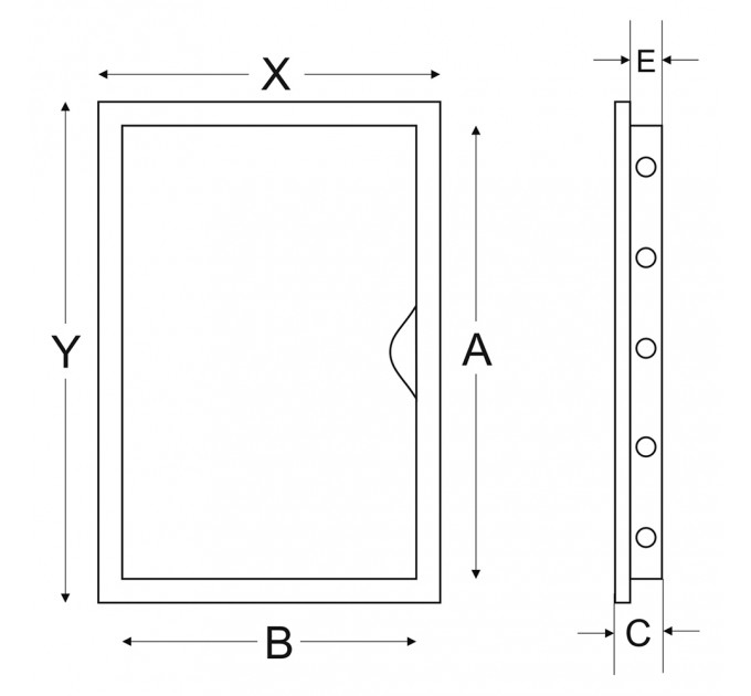 Ревизионна вратичка 20x20 бяла 02-803A airRoxy