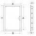 Ревизионна вратичка 20x20 бяла 02-803A airRoxy