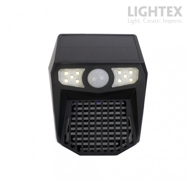 Соларна LED лампа ELECTRA против комари със сензор 1W 120lm 2в1 3.7V 1500mAh IP65 Lightex