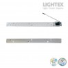 LED платка с магнит линейна 14LED 11W 3000K+6500K 1680lm 400*32*22mm Lightex