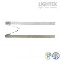 LED платка с магнит линейна 20LED 15W 3000K+6500K 2400lm 520*32*22mm Lightex LED платка с магнит линейна 20LED 15W 3000K+6500K 2400lm 520*32*22mm Lightex